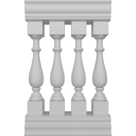 Ekena Millwork Traditional Balustrade Railing Kit Style N (5 7/8" On-Center Spacing to Pass 4" Sphere Code) BALK41X024TRN